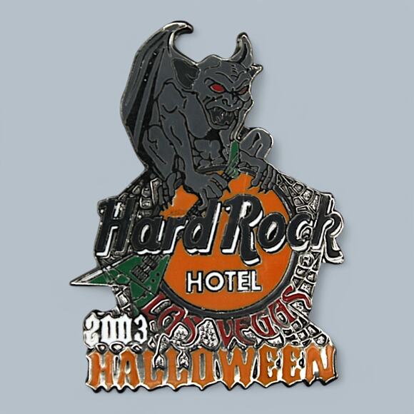 Accessories - Hard Rock Hotel Pin Las Vegas 2003 Halloween Gargoyle With V Shaped Guitar